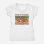 We're Scoring Catnip-Womens-V-Neck-Tee-kg07