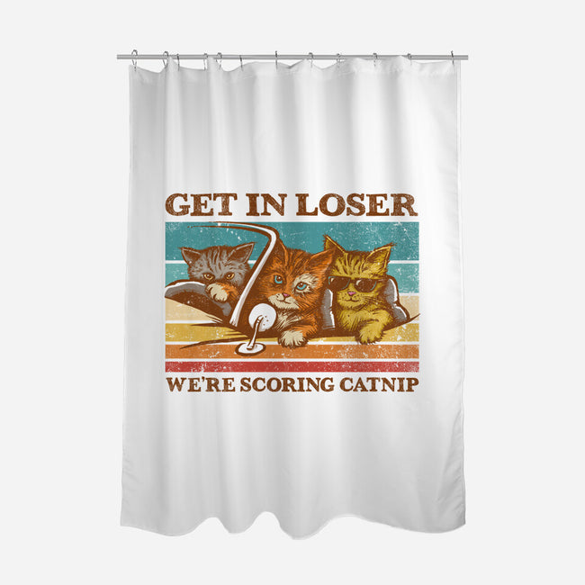 We're Scoring Catnip-None-Polyester-Shower Curtain-kg07