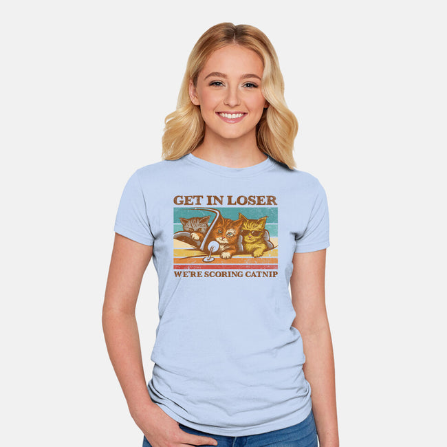 We're Scoring Catnip-Womens-Fitted-Tee-kg07