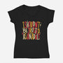 I Shouldn't Be Trusted As An Adult-Womens-V-Neck-Tee-koalastudio
