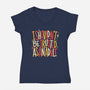 I Shouldn't Be Trusted As An Adult-Womens-V-Neck-Tee-koalastudio