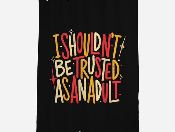 I Shouldn't Be Trusted As An Adult