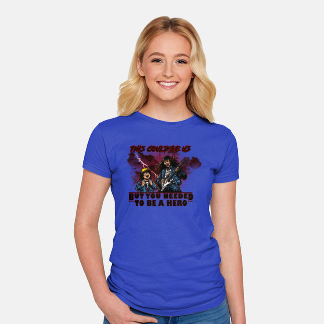 You Needed To Be A Hero-Womens-Fitted-Tee-AndreusD