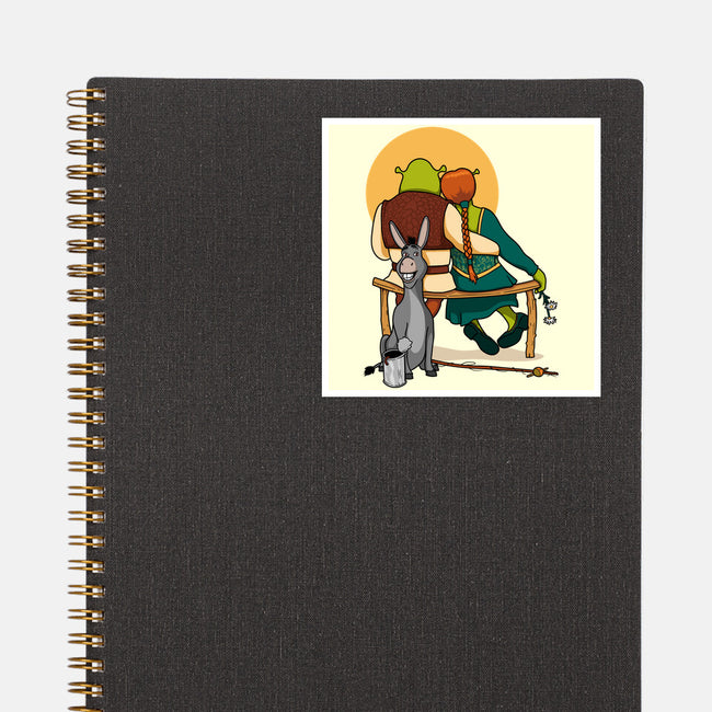 Ogres Gazing At The Moon-None-Glossy-Sticker-jasesa