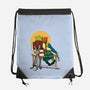 Ogres Gazing At The Moon-None-Drawstring-Bag-jasesa