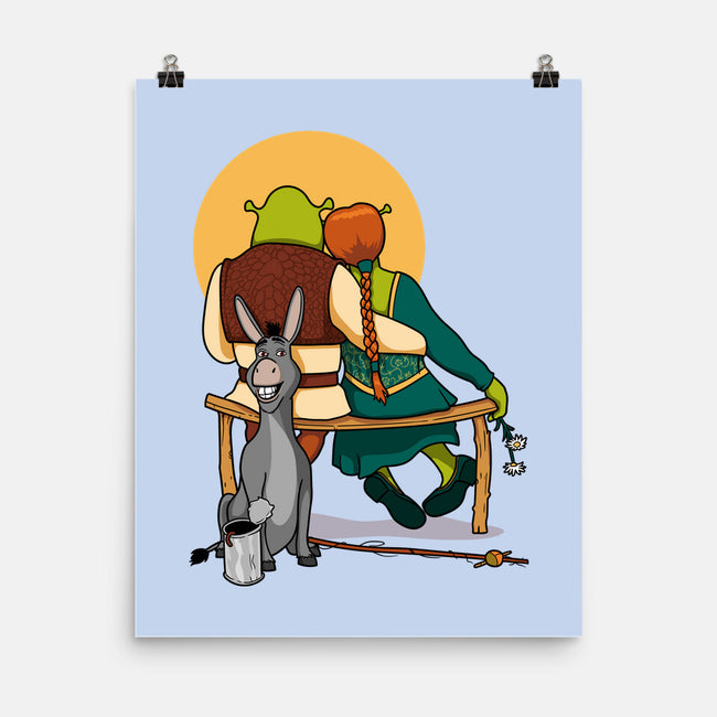 Ogres Gazing At The Moon-None-Matte-Poster-jasesa