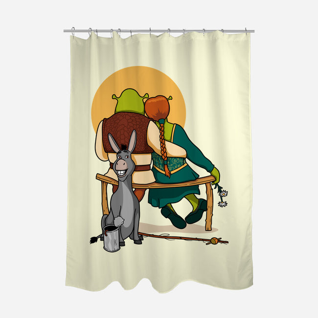Ogres Gazing At The Moon-None-Polyester-Shower Curtain-jasesa