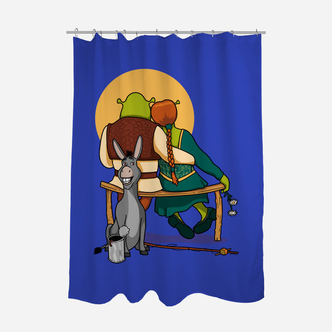 Ogres Gazing At The Moon-None-Polyester-Shower Curtain-jasesa
