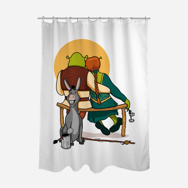 Ogres Gazing At The Moon-None-Polyester-Shower Curtain-jasesa