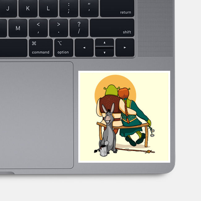 Ogres Gazing At The Moon-None-Glossy-Sticker-jasesa