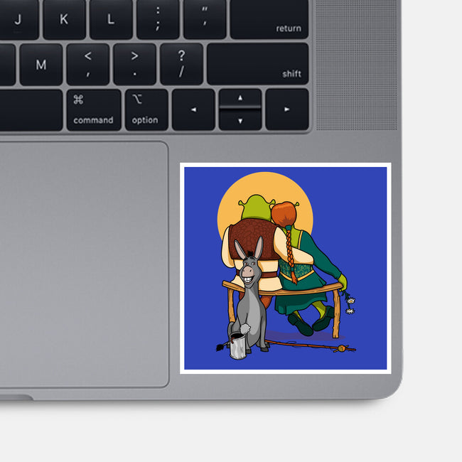 Ogres Gazing At The Moon-None-Glossy-Sticker-jasesa