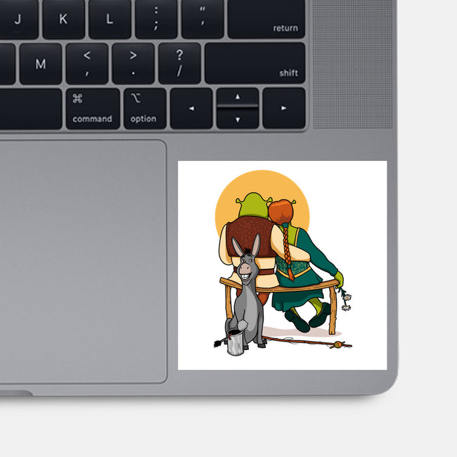 Ogres Gazing At The Moon-None-Glossy-Sticker-jasesa