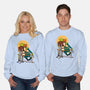 Ogres Gazing At The Moon-Unisex-Crew Neck-Sweatshirt-jasesa