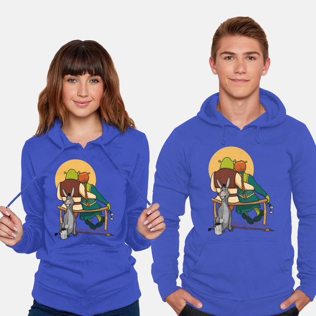 Ogres Gazing At The Moon-Unisex-Pullover-Sweatshirt-jasesa