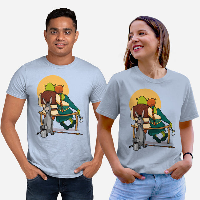 Ogres Gazing At The Moon-Unisex-Basic-Tee-jasesa