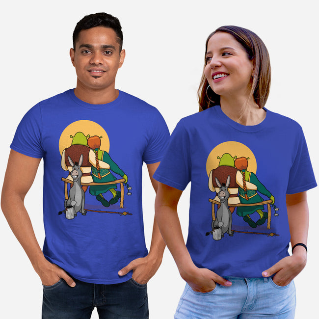 Ogres Gazing At The Moon-Unisex-Basic-Tee-jasesa