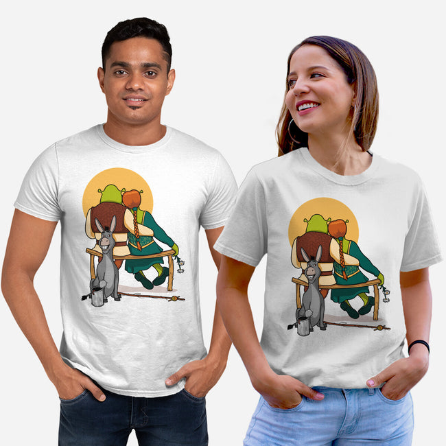 Ogres Gazing At The Moon-Unisex-Basic-Tee-jasesa