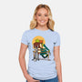 Ogres Gazing At The Moon-Womens-Fitted-Tee-jasesa