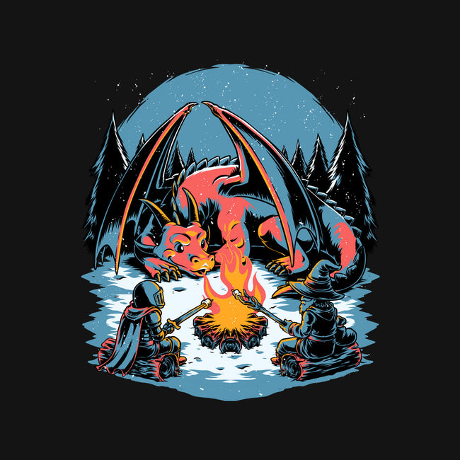 Cozy Dragon Fantasy-Womens-Racerback-Tank-Studio Mootant