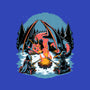 Cozy Dragon Fantasy-Womens-V-Neck-Tee-Studio Mootant
