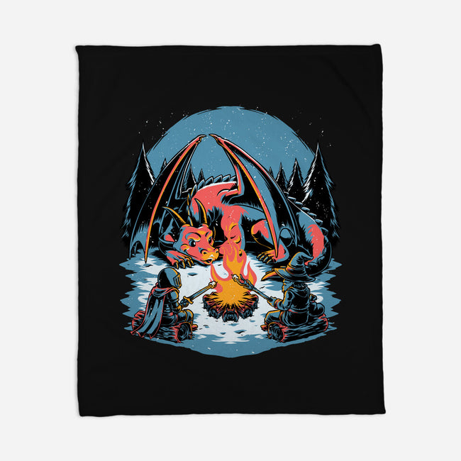 Cozy Dragon Fantasy-None-Fleece-Blanket-Studio Mootant