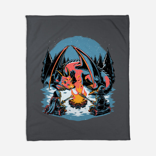 Cozy Dragon Fantasy-None-Fleece-Blanket-Studio Mootant