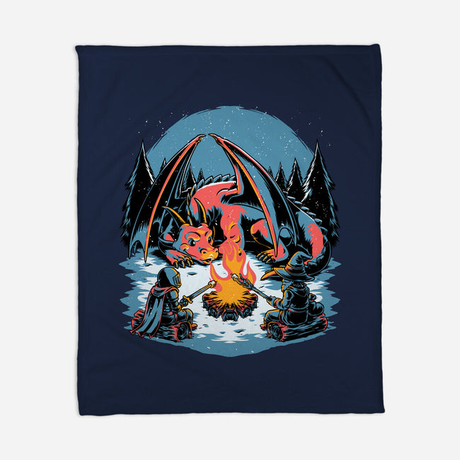 Cozy Dragon Fantasy-None-Fleece-Blanket-Studio Mootant