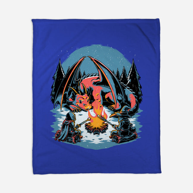 Cozy Dragon Fantasy-None-Fleece-Blanket-Studio Mootant