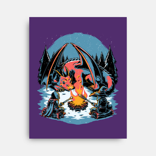 Cozy Dragon Fantasy-None-Stretched-Canvas-Studio Mootant