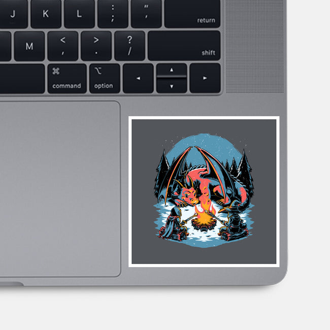 Cozy Dragon Fantasy-None-Glossy-Sticker-Studio Mootant