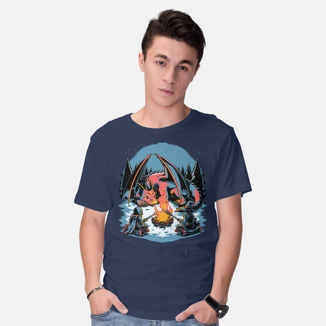 Cozy Dragon Fantasy-Mens-Basic-Tee-Studio Mootant
