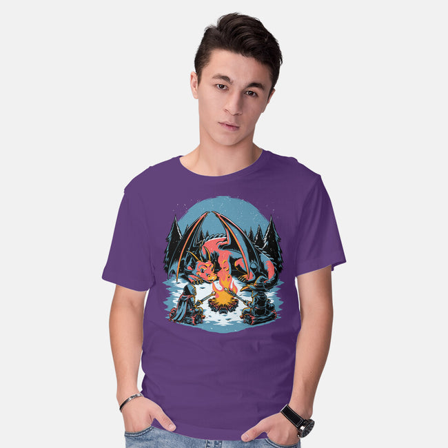 Cozy Dragon Fantasy-Mens-Basic-Tee-Studio Mootant