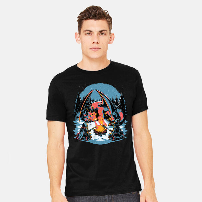 Cozy Dragon Fantasy-Mens-Heavyweight-Tee-Studio Mootant