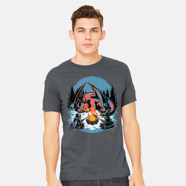 Cozy Dragon Fantasy-Mens-Heavyweight-Tee-Studio Mootant