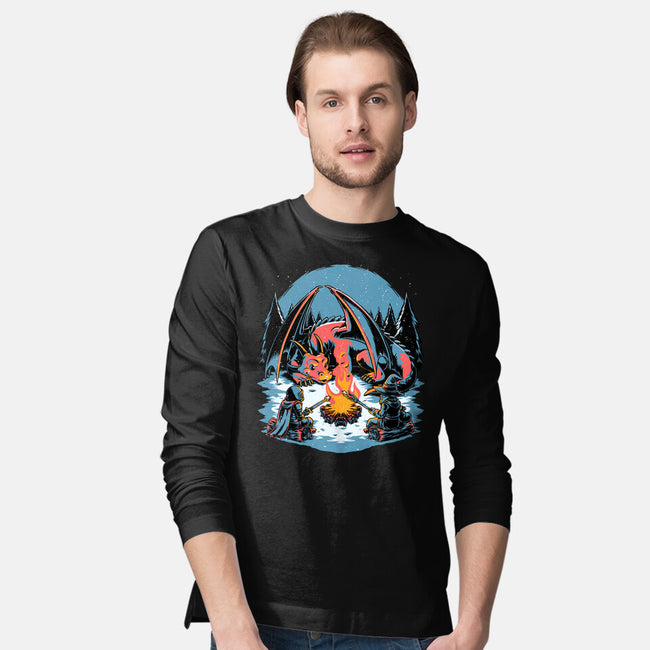 Cozy Dragon Fantasy-Mens-Long Sleeved-Tee-Studio Mootant