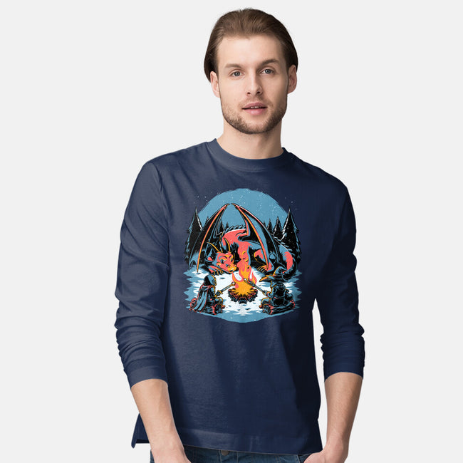 Cozy Dragon Fantasy-Mens-Long Sleeved-Tee-Studio Mootant