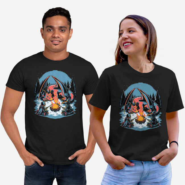 Cozy Dragon Fantasy-Unisex-Basic-Tee-Studio Mootant
