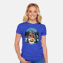 Cozy Dragon Fantasy-Womens-Fitted-Tee-Studio Mootant