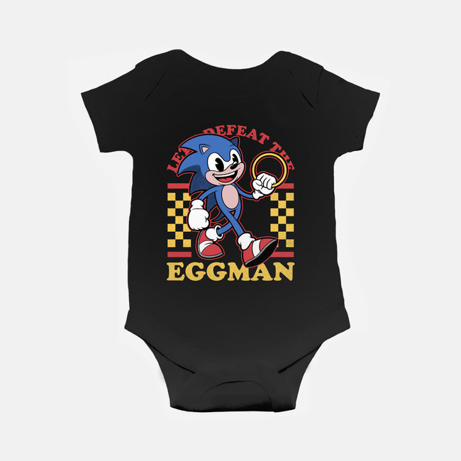 Game Mascot Hedgehog Runner-Baby-Basic-Onesie-Studio Mootant
