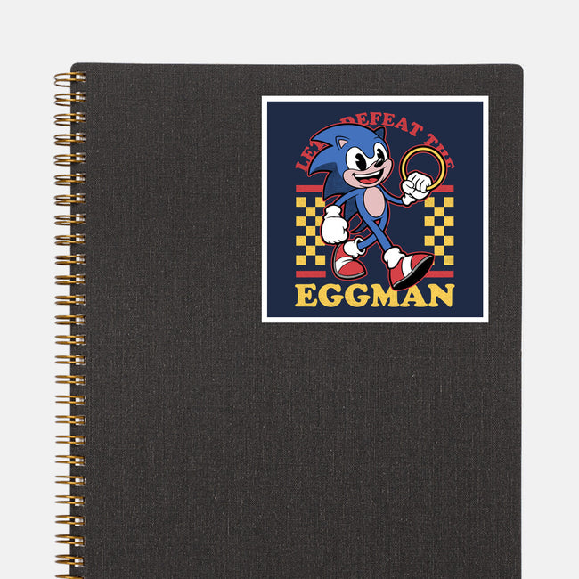 Game Mascot Hedgehog Runner-None-Glossy-Sticker-Studio Mootant