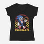 Game Mascot Hedgehog Runner-Womens-V-Neck-Tee-Studio Mootant