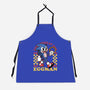 Game Mascot Hedgehog Runner-Unisex-Kitchen-Apron-Studio Mootant