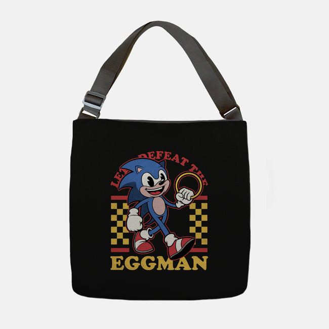 Game Mascot Hedgehog Runner-None-Adjustable Tote-Bag-Studio Mootant
