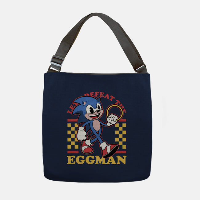 Game Mascot Hedgehog Runner-None-Adjustable Tote-Bag-Studio Mootant