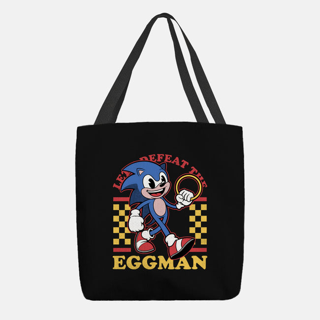 Game Mascot Hedgehog Runner-None-Basic Tote-Bag-Studio Mootant