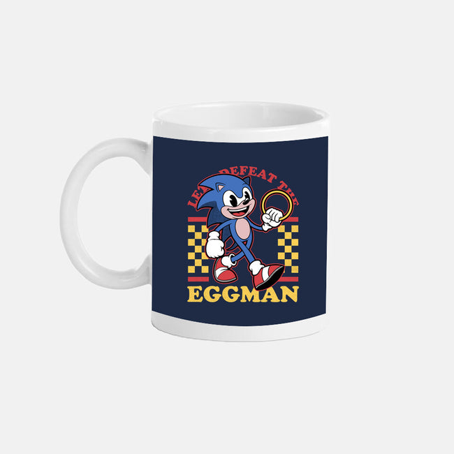Game Mascot Hedgehog Runner-None-Mug-Drinkware-Studio Mootant
