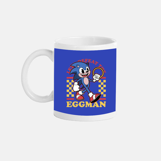 Game Mascot Hedgehog Runner-None-Mug-Drinkware-Studio Mootant