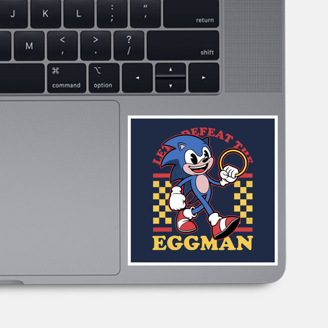 Game Mascot Hedgehog Runner-None-Glossy-Sticker-Studio Mootant