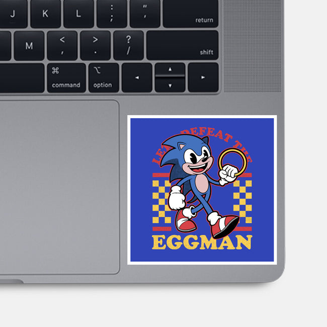 Game Mascot Hedgehog Runner-None-Glossy-Sticker-Studio Mootant