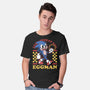 Game Mascot Hedgehog Runner-Mens-Basic-Tee-Studio Mootant